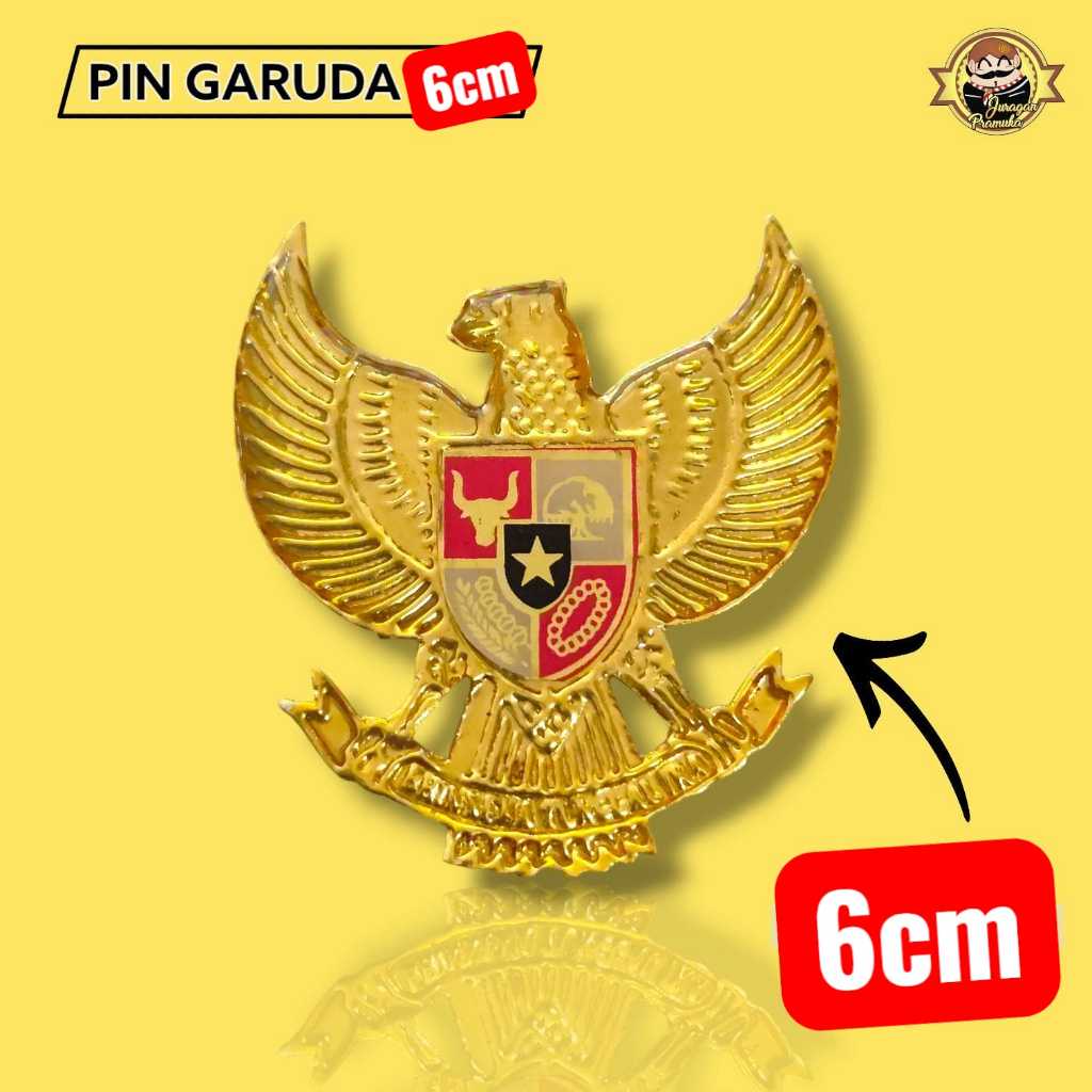 Pin Garuda timbul / garuda indonesia / garuda paskibra 6 cm [033]