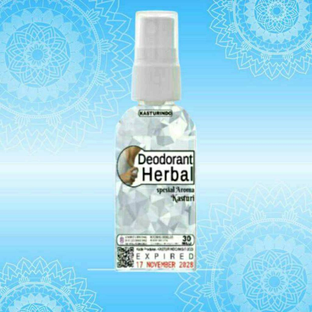 Deodoran Herbal Tawas Aroma Kasturi isi 30 Milli / Reksona