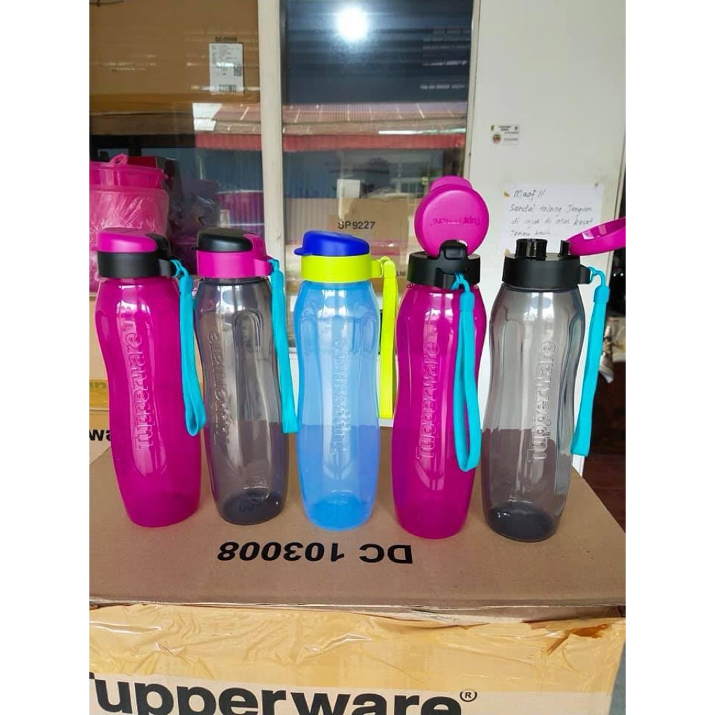 READY STOK eco botol 1 liter tupperware