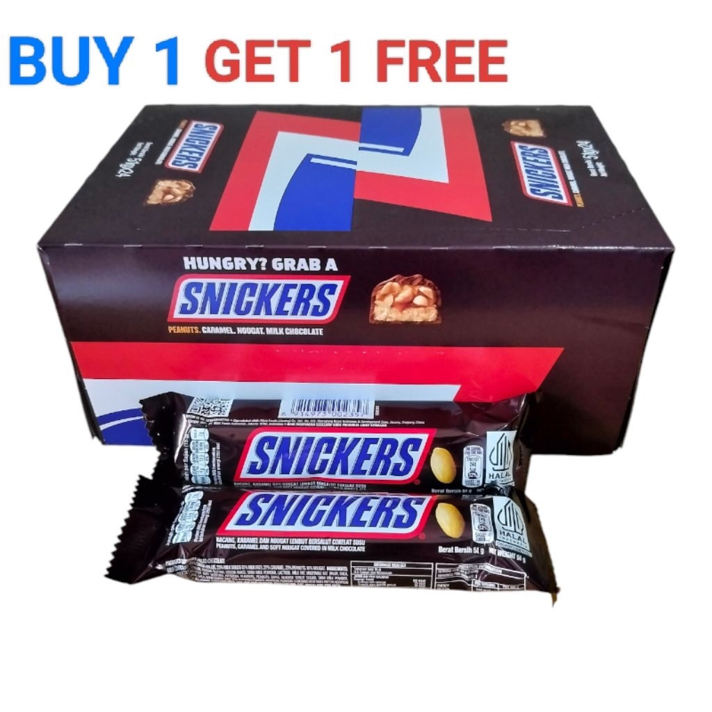

Buy One Get One Free Snickers Chocolate 35 gram (48 pcs)
