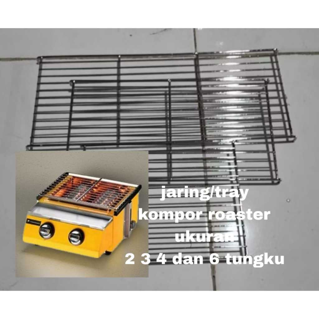jaring bakar kompor roaster - alas panggangan kompor panggang sosis - tray kompor bakaran