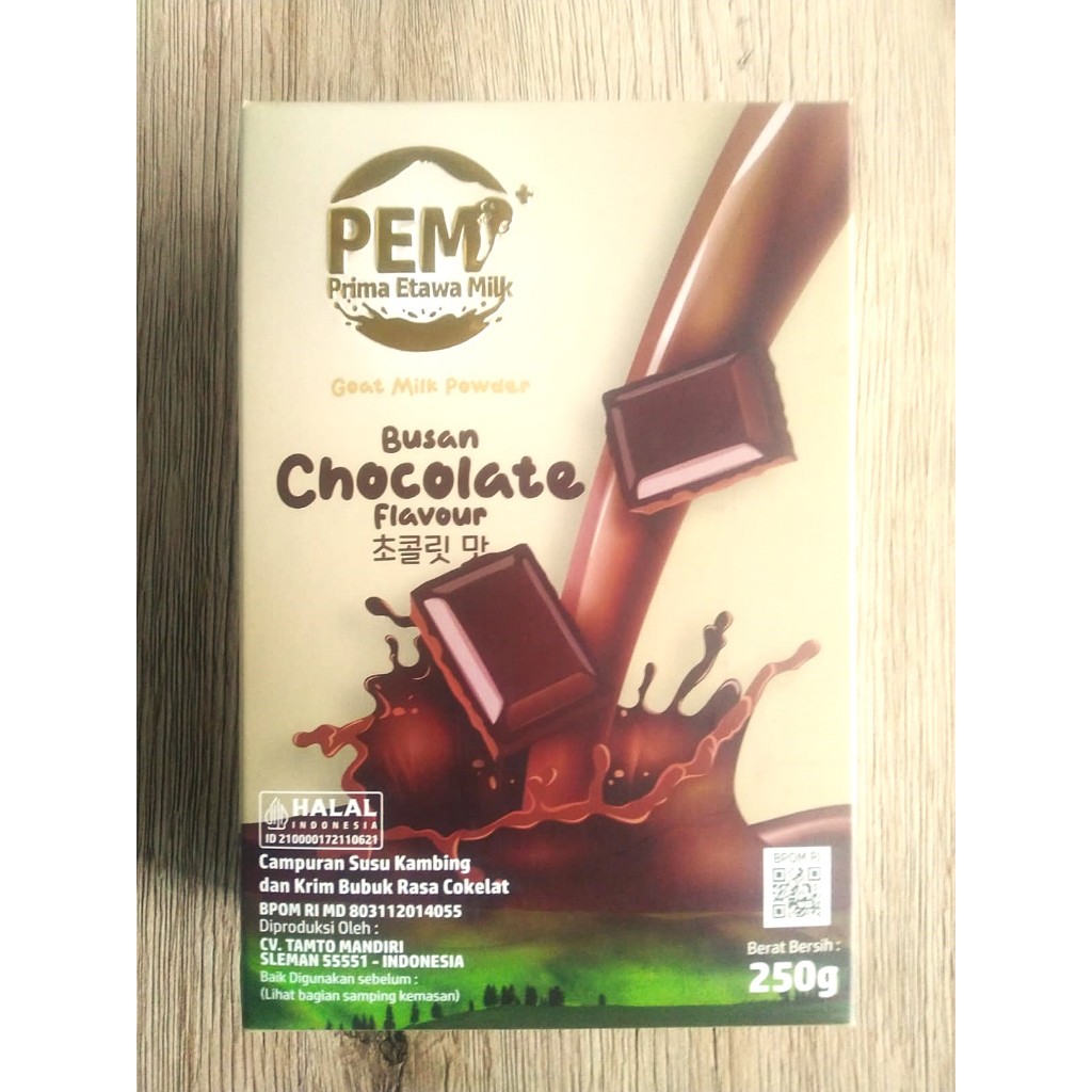 

Susu Kambing Etawa Bubuk Organik PEM Premium Coklat 250 gr Tinggi Protein