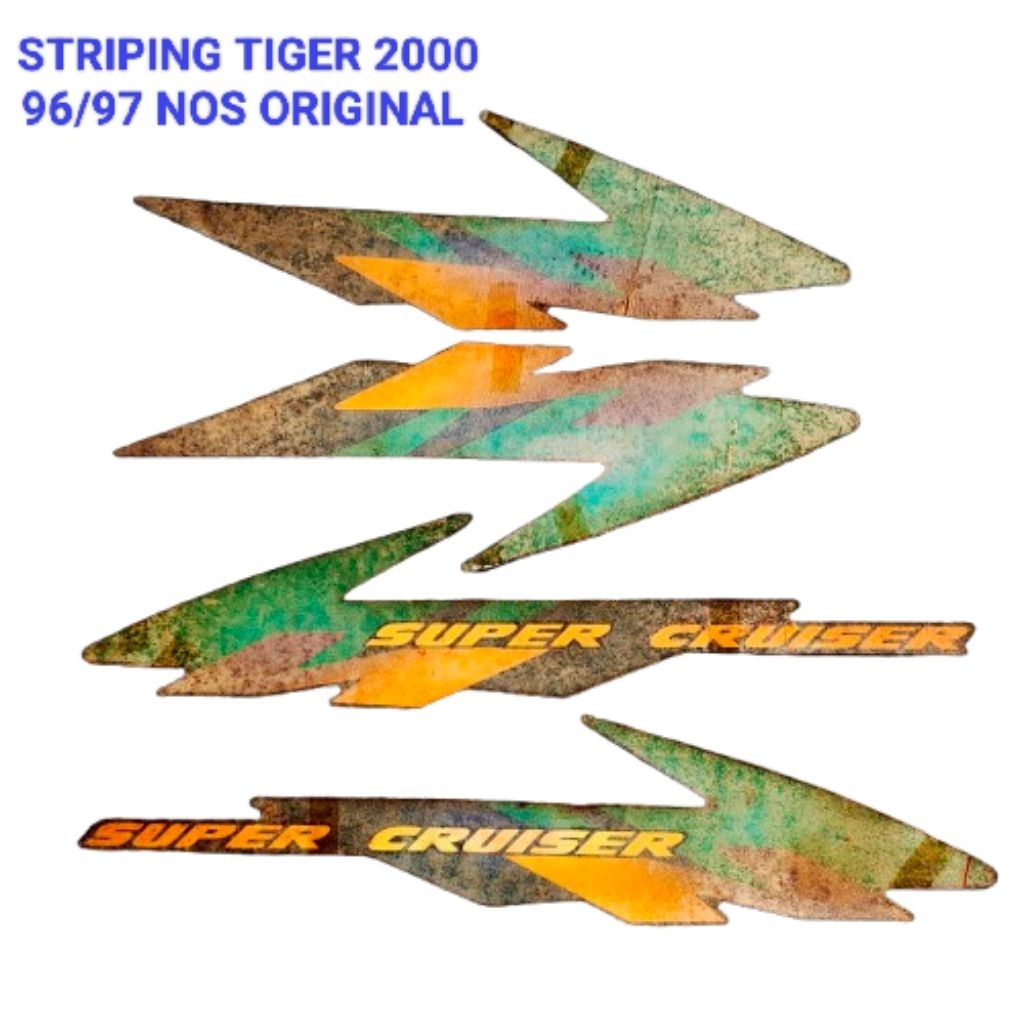 STRIPING STIKER TIGER 2000 TILAS TAHUN  1997 97 NOS ORIGINAL