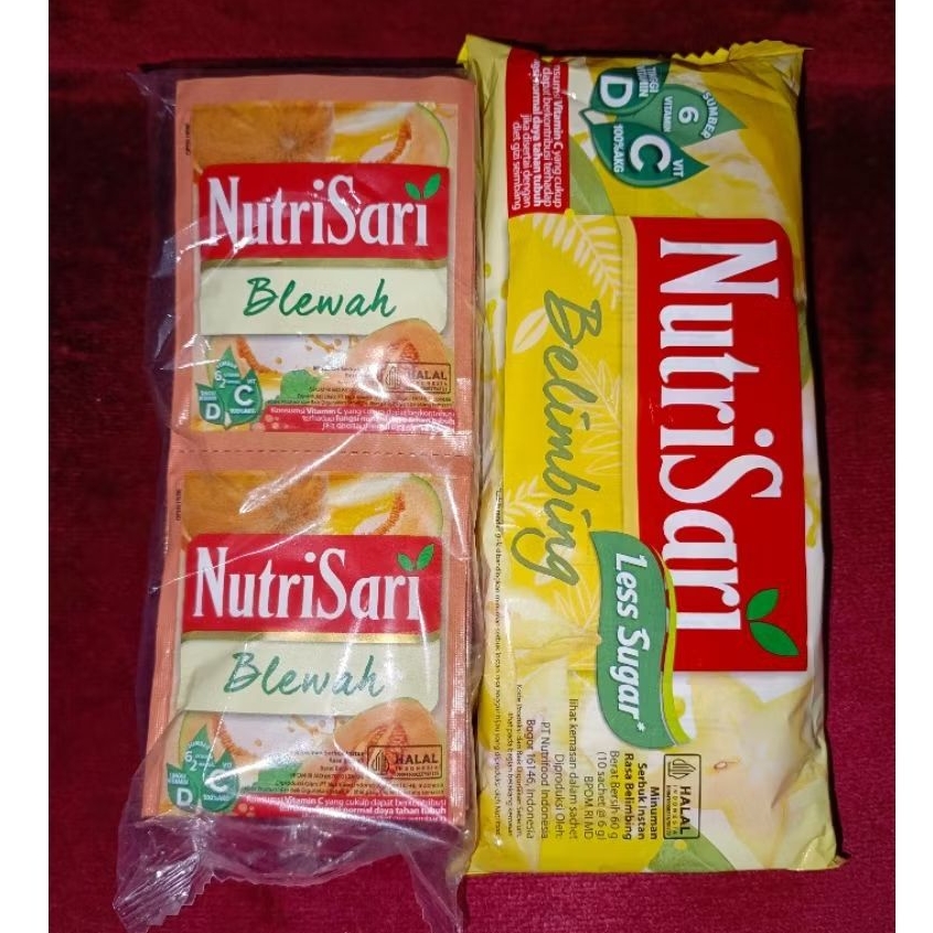 

Nutrisari 10 sachet Belimbing Blewah 1 renceng 1 renteng