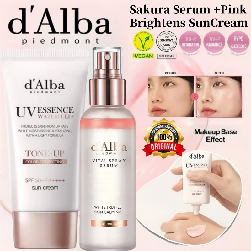 D'Alba Waterfull Essence Sun Cream SPF50+ PA++++ 50ml D'Alba UV Essence / D Alba Tone Up Sunscreen /