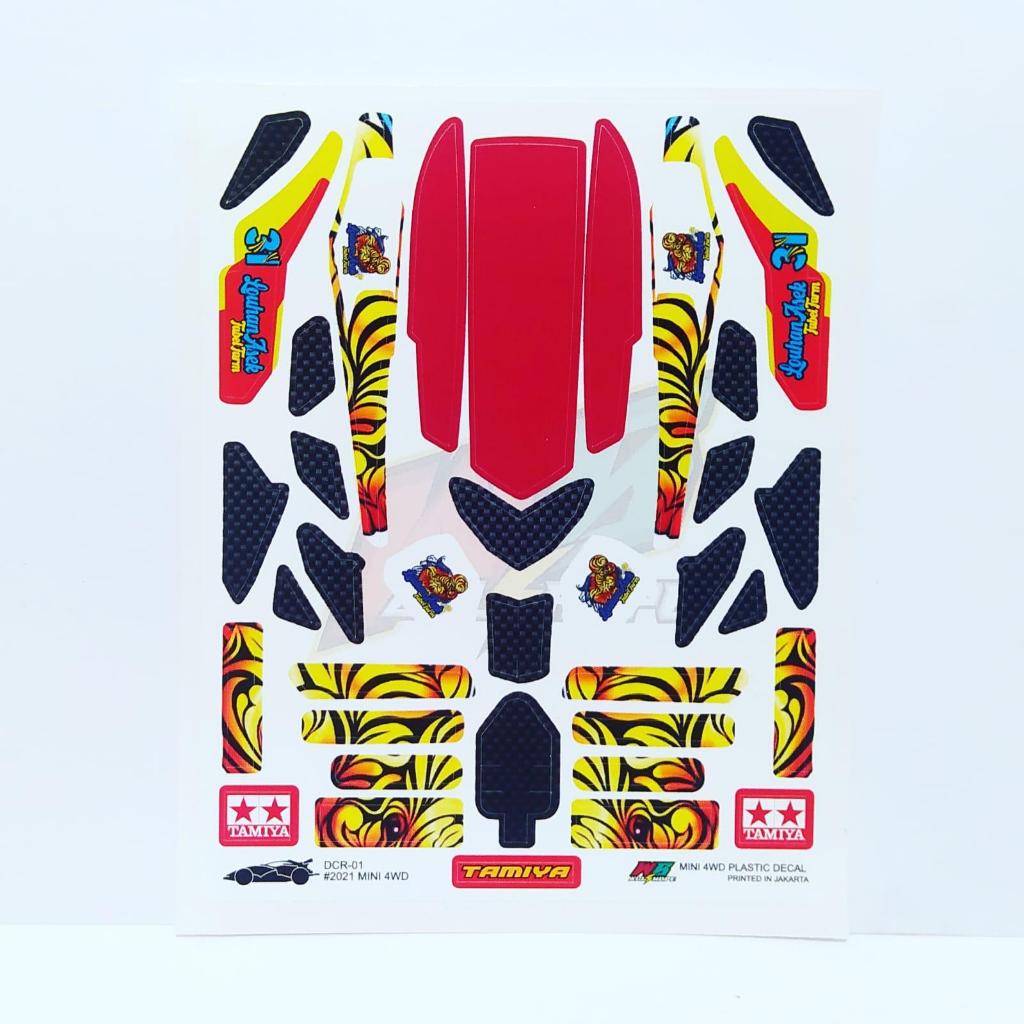 Stiker DCR-01 - Louhan Asek - Body Merah - Vinnyl