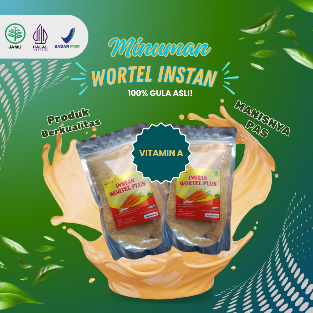 

Wortel Instan Bubuk Herbal Gula Asli Nikmat Berkualitas Diperkaya Vitamin A
