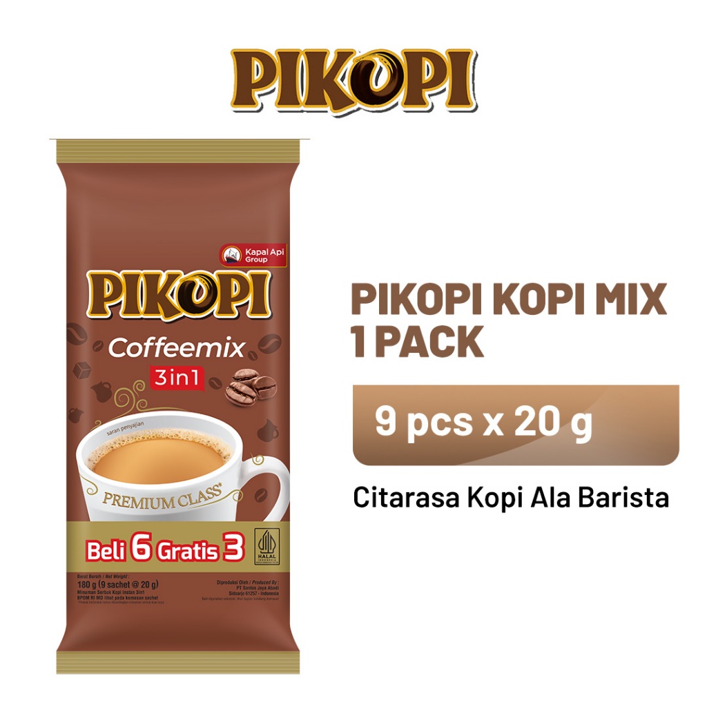 

PIKOPI Kopi Mix 1 Pack (9 x 20 gr)