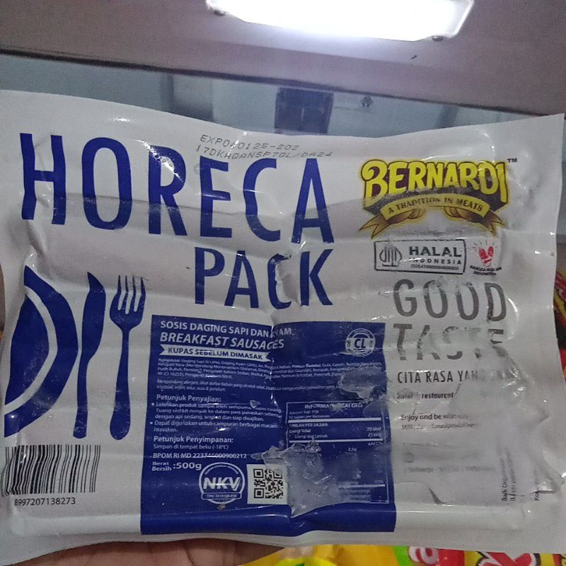 

HORECA SOSIS CL BERNARDI 500GR / Sosis Bernardi