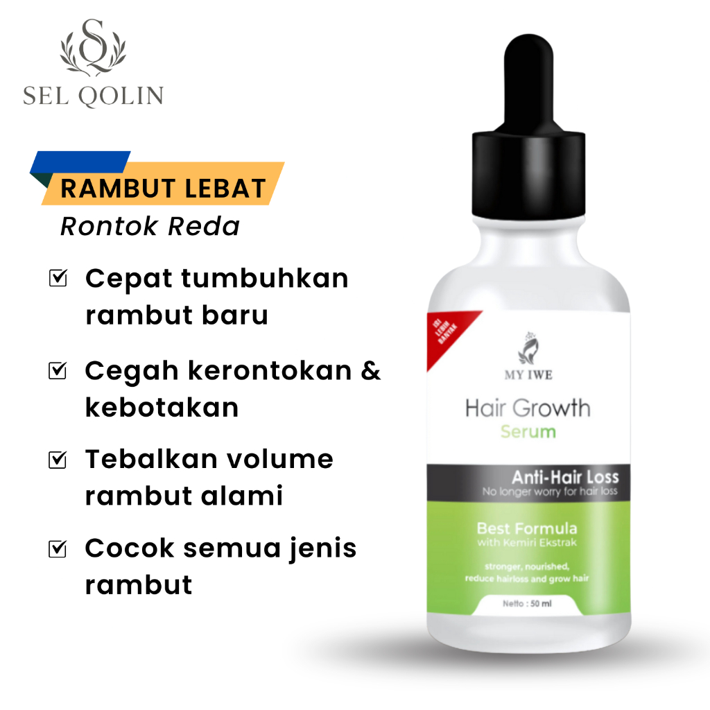 MYIWE Penumbuh Rambuk Botak My Iwe Hair Growth Serum 50ml