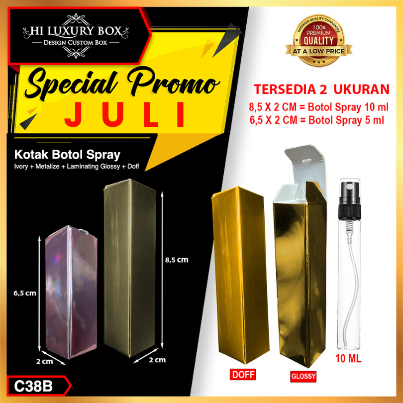 

Kotak Botol Spray 10 ml & 5 ml - Box Botol perfume kecil - Dus Botol Kecil - C38B