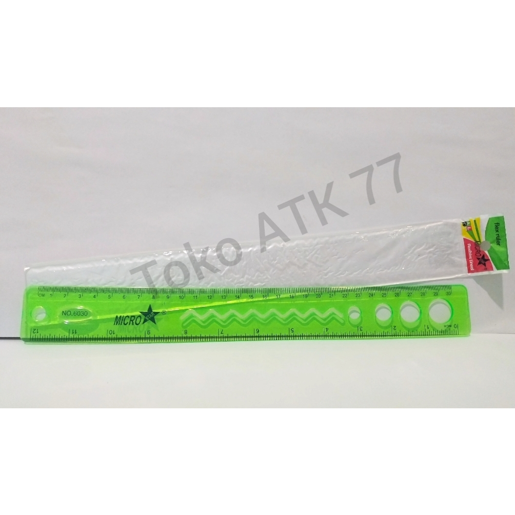 

Penggaris Mistar Lentur Flexible Anti Patah 30cm READY STOCK