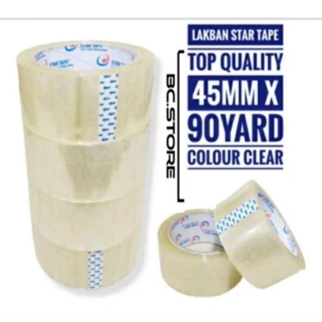 

lakban bening packing ecer satuan