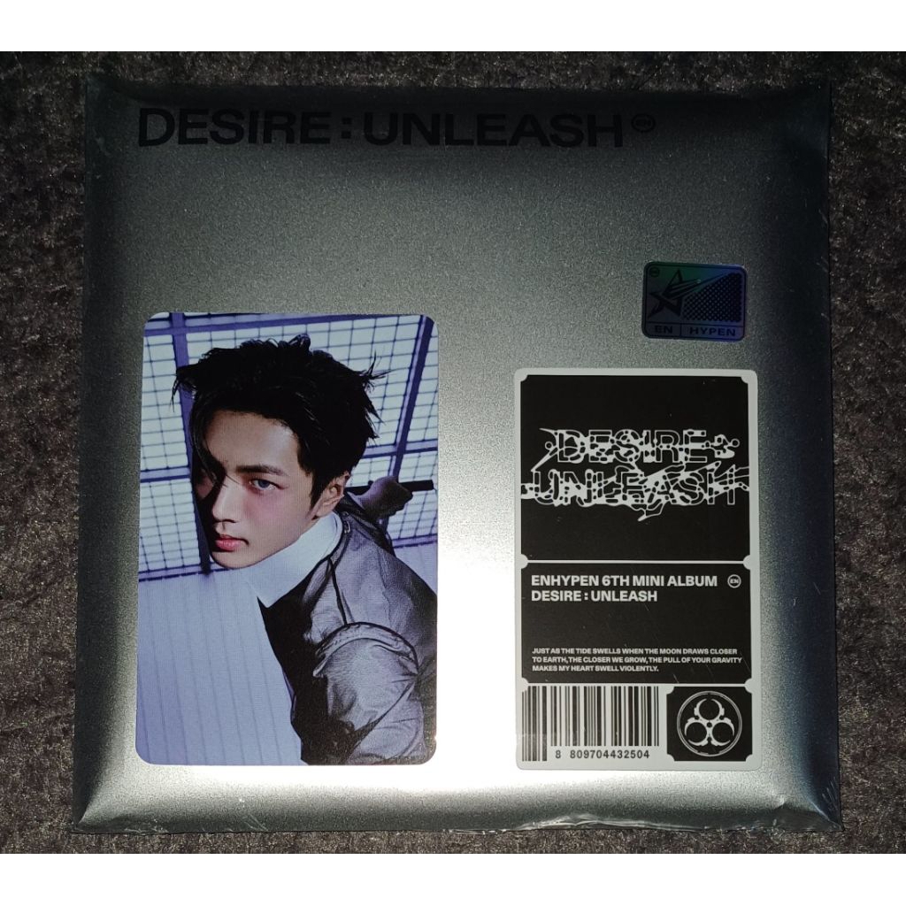 [READY STOCK] ENHYPEN 6th MINI ALBUM DESIRE : UNLEASH ENGENE VER RANDOM SEALED + POB APPMUS JAY