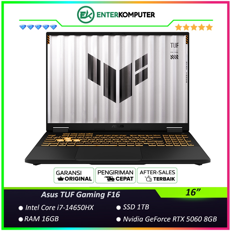 Asus TUF Gaming F16 FX608JMR-I7N56J6G-HM - Core i7-14650HX RAM 16GB