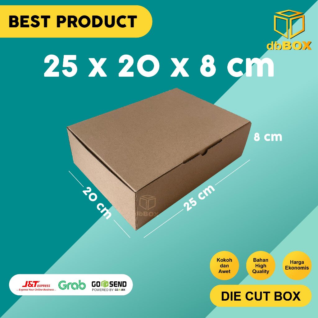 

( 10 pcs ) Kardus uk. 25x20x8 cm...Die Cut untuk kotak Aksesoris dll, model box pizza
