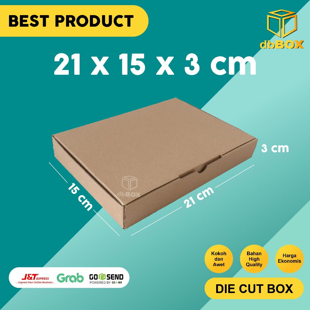 

( 10 Pcs ) Kardus uk. 21x15x3 cm...Die Cut untuk kotak Aksesoris dll, model box pizza