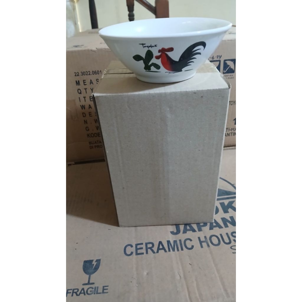 Mangkok Mie bubur Cap Ayam Jago ( 1 lusin/ ojol)