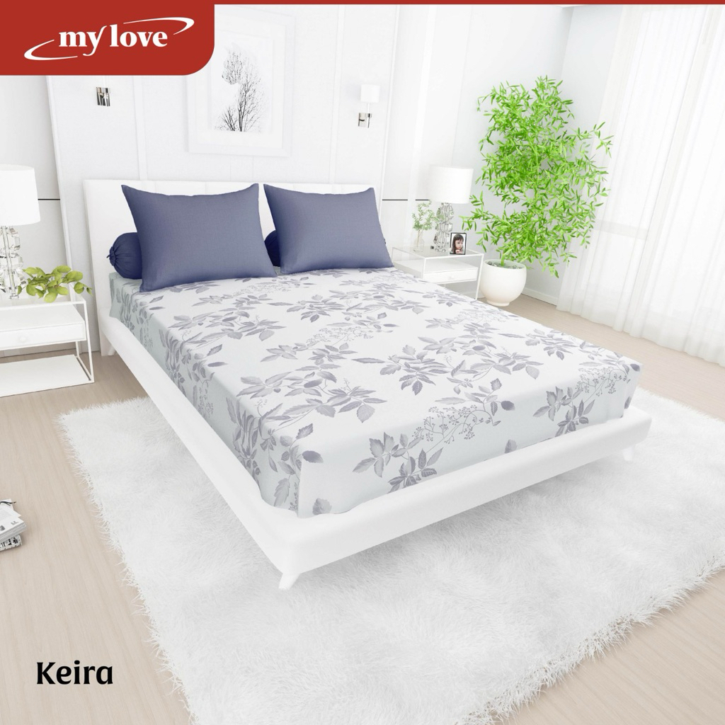 Tinggi 30 cm, Sprei my love 180 x 200 motif keira