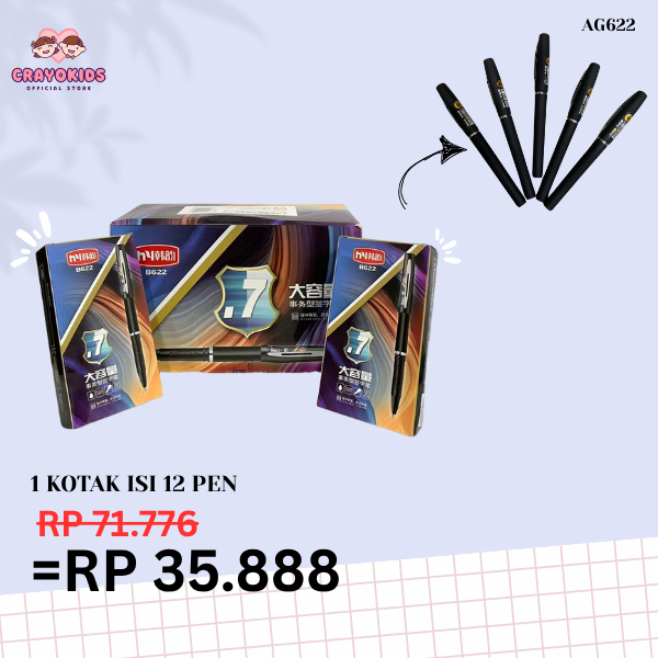 

CRAYOKIDS Pulpen Gel Hitam – Pulpen Nyaman Dan Halus