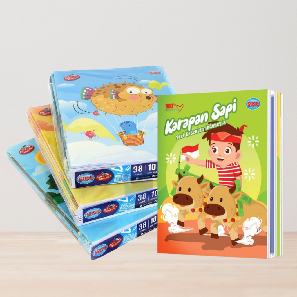 

Buku Tulis SIDU 38 Lembar / Buku Tulis Sinar Dunia 1 PACK ISI 10 BUKU