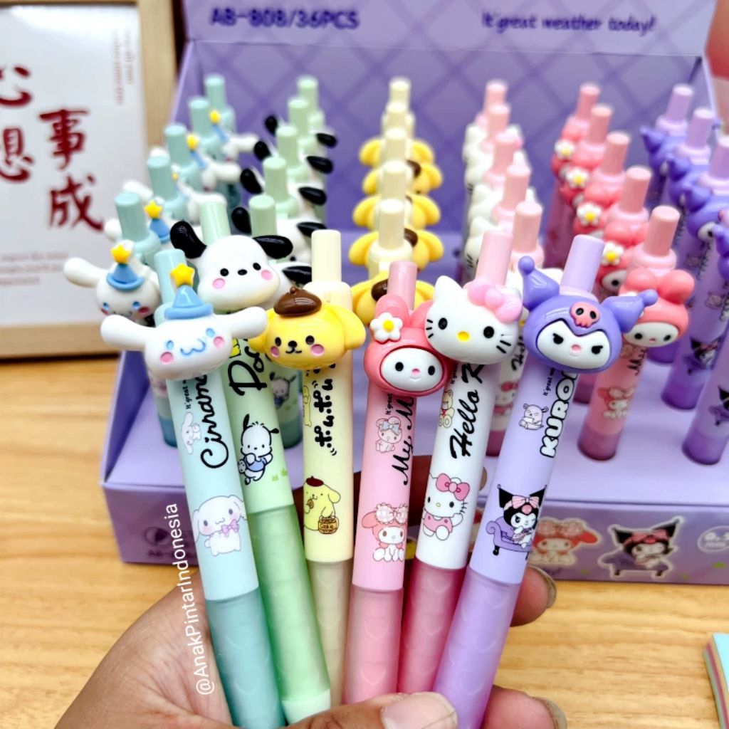 

BOLPEN CHUBBY SANRIO CLICK GEL PEN [ AB-808 ]