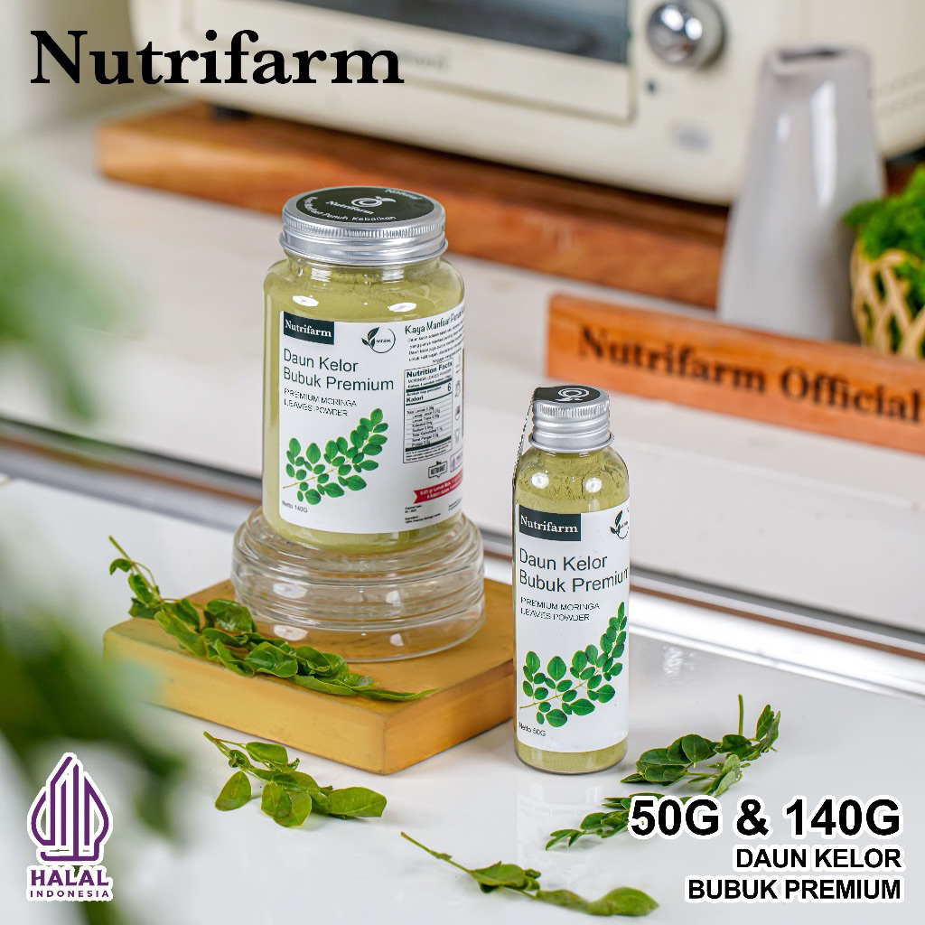 

Daun Kelor Bubuk 140gram NUTRIFARM Original / Daun Kelor bubuk Asli / COD Balikpapan Bubuk Daun Kelor