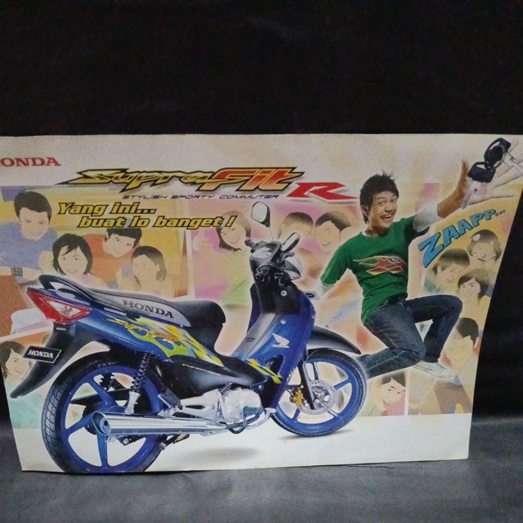 poster brosur leaflet Honda Supra fit R