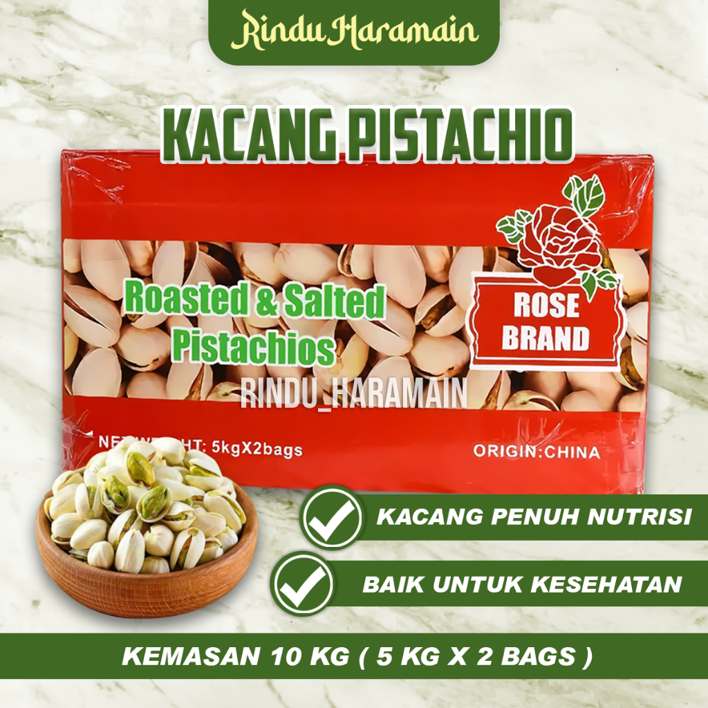 

PISTACHIO 10KG / FUSTUK / KACANG PISTACHIO / KACANG SEHAT