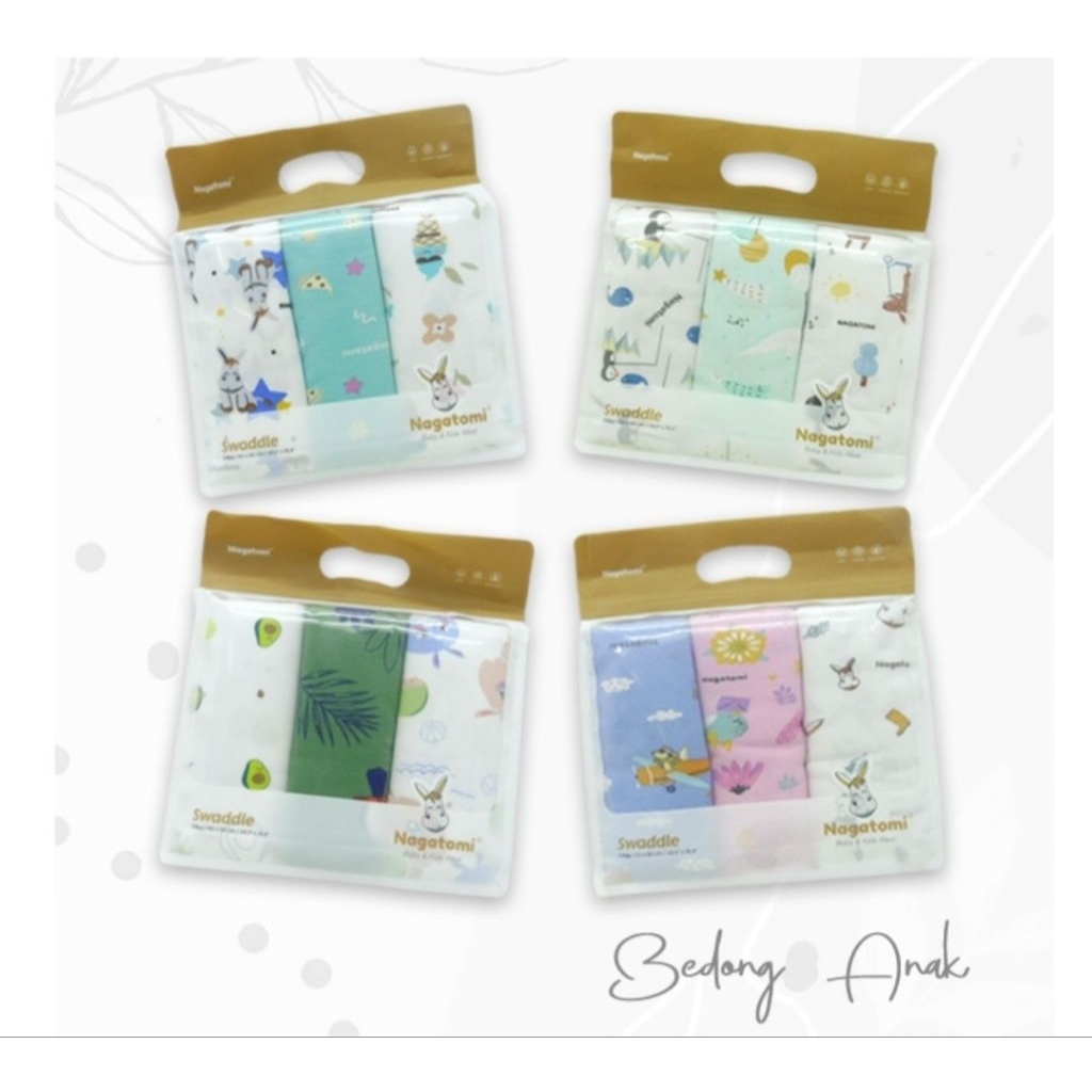Bedong Nagatomi adalah kain bedong bayi yang terbuat dari bahan katun premium berkualitas tinggi, ha