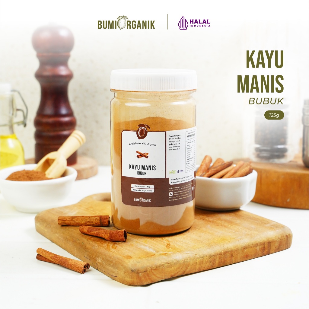 

KAYU MANIS BUBUK TANPA CAMPURAN ASLI 100% ORIGINAL 125G CINNAMON POWDER KAYU MANIS BUBUK BAHAN POKOK POWDER BUMBU REMPAH ORGANIK KUALITAS PREMIUM BUMBU DAPUR BUBUK LENGKAP SUPER NUTRIFARM BRAGG DARI BUMI GEMELI LEMOVITA OFFICIAL BEORGANIK