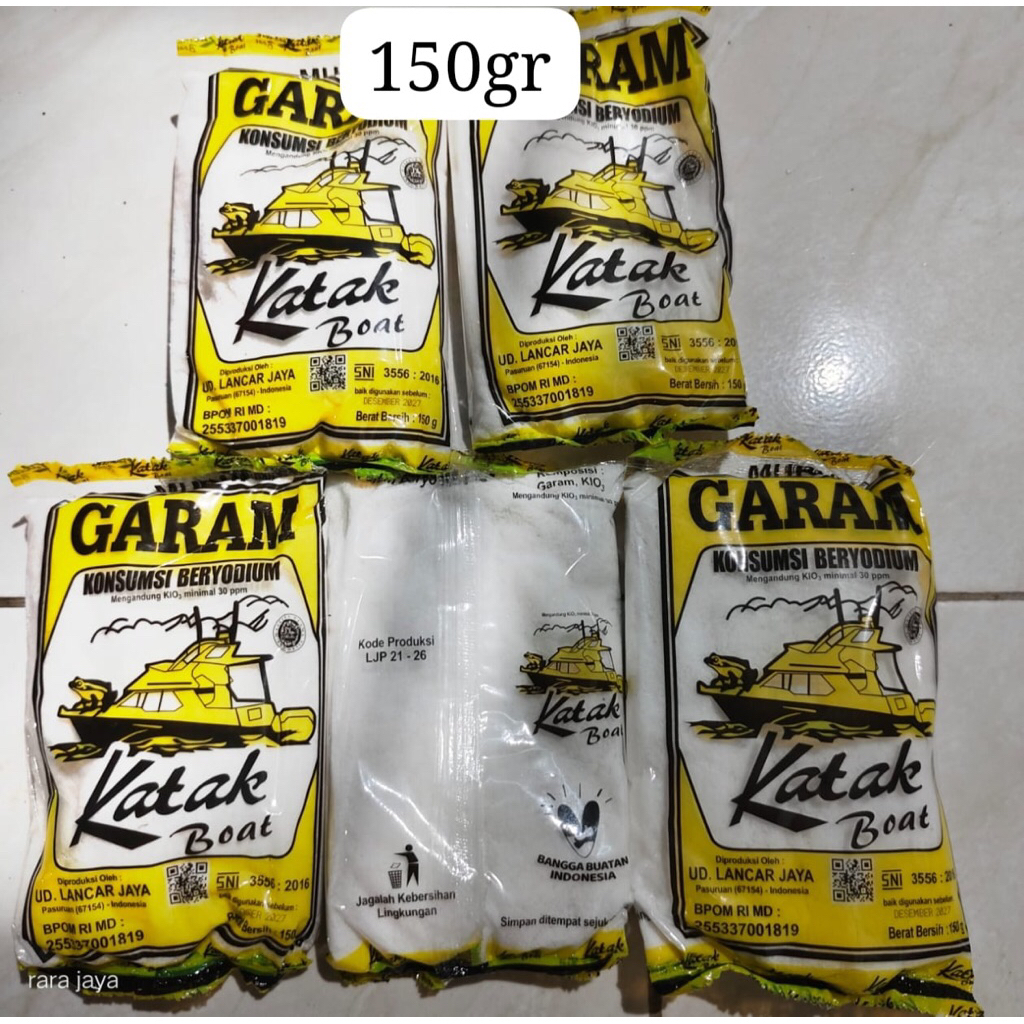 

garam katak boat 150gr promo