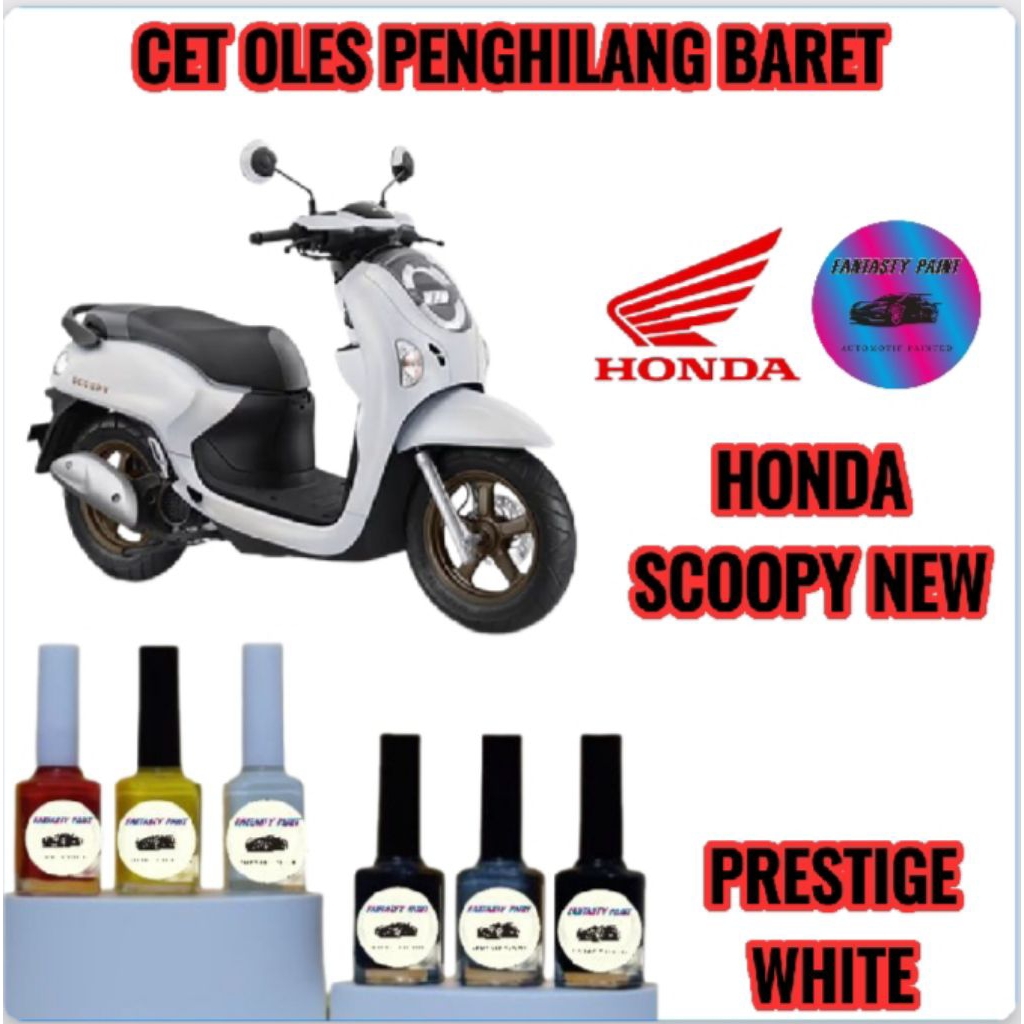 CAT OLES PENGHILANG BARET MOTOR HONDA SCOOPY GEN 6 NEW 2025 PUTIH/PRESTIGE WHITE TERMURAH BISA COD
