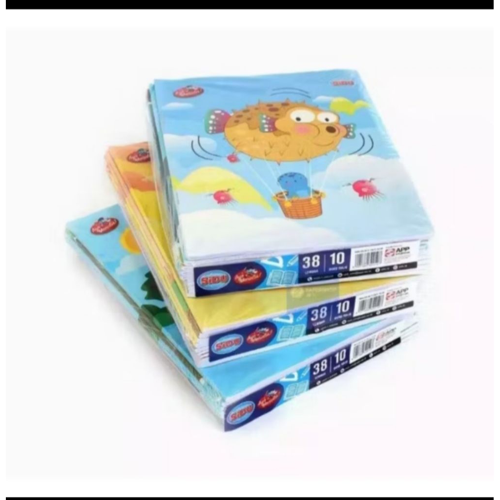 

Buku Tulis SIDU 38lbr 1pack isi 10buku