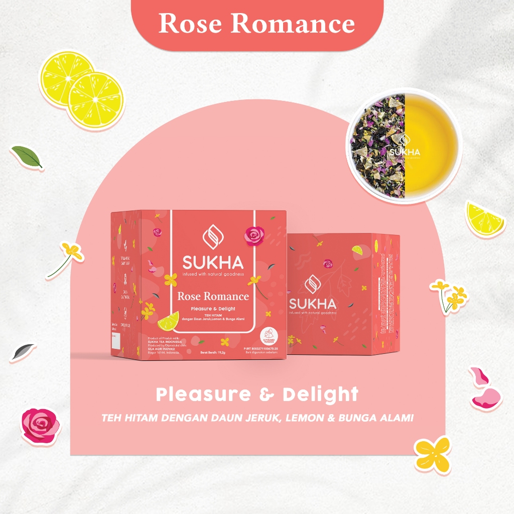 

Sukhatea Rose Romance Artisan Tea Osmanthus Lemon
