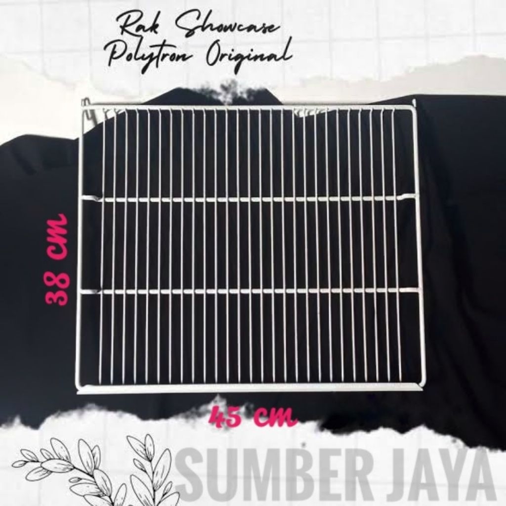 rak showcase polytron original bahan tebal dan kokoh