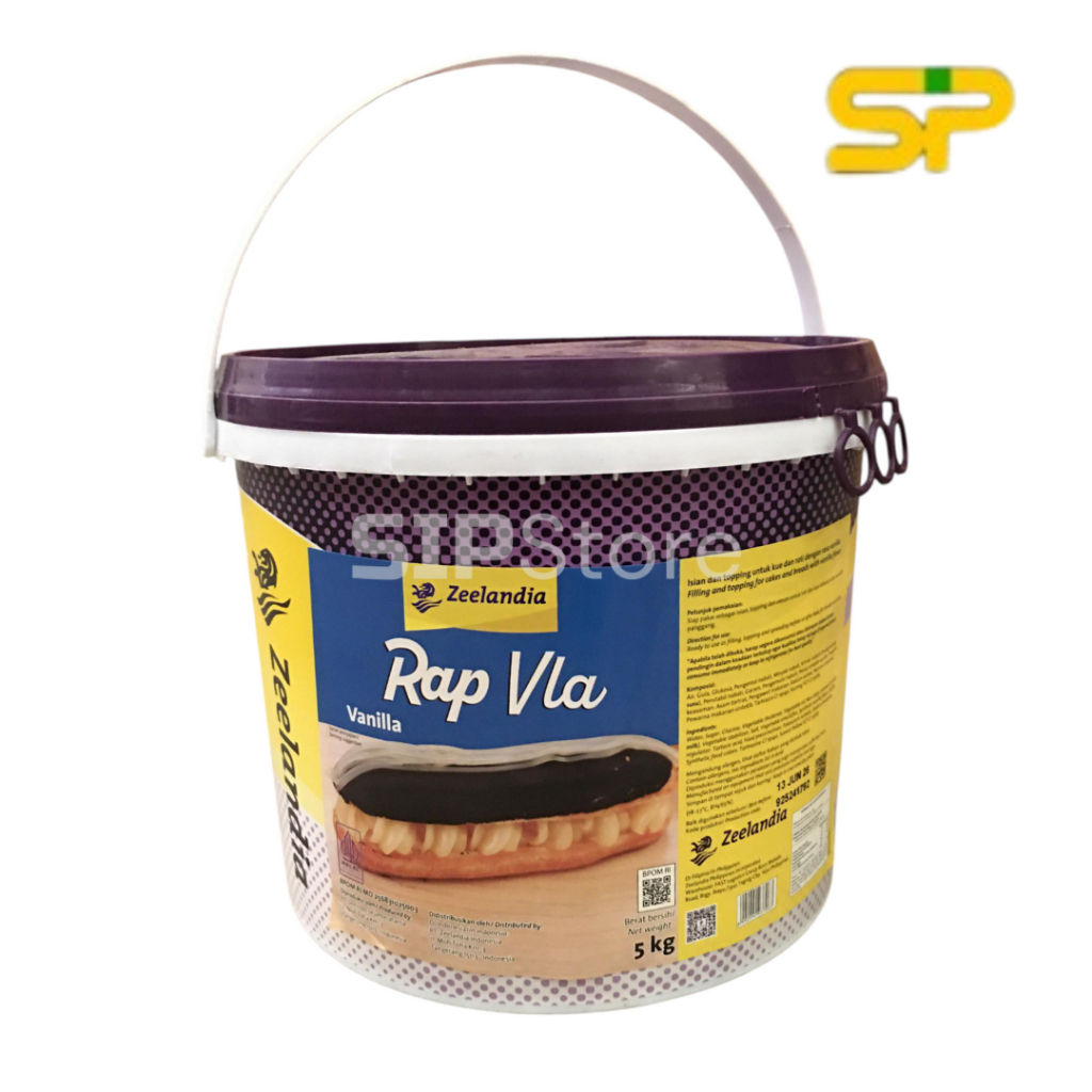 

Zeelandia Rap Vla Vanilla 5kg / Isian dan Topping untuk Kue dan Roti / Topping Vanila / Isian Roti Vanila 5 kg
