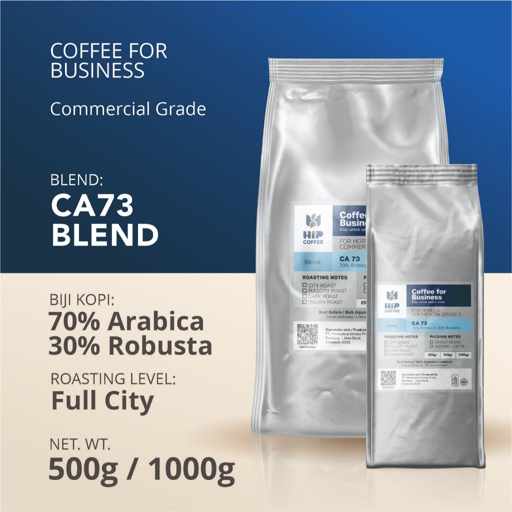 

73 Blend (70% Arabica, 30% Robusta) Roasted Coffee