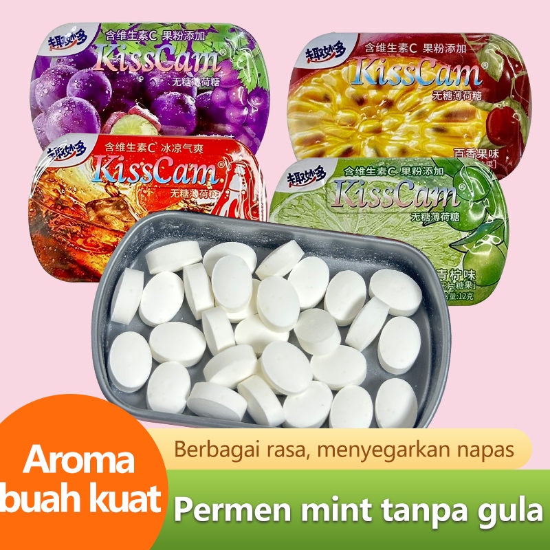 

[HALAL] Permen Candy Viral KISSCAM Segar Manis Bebas Gula BPOM