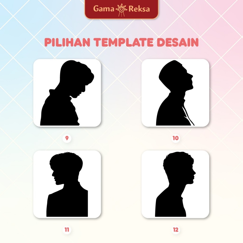 Pilihan Desain Tema SILUET / LINE ART SHADOW Laser Grafir