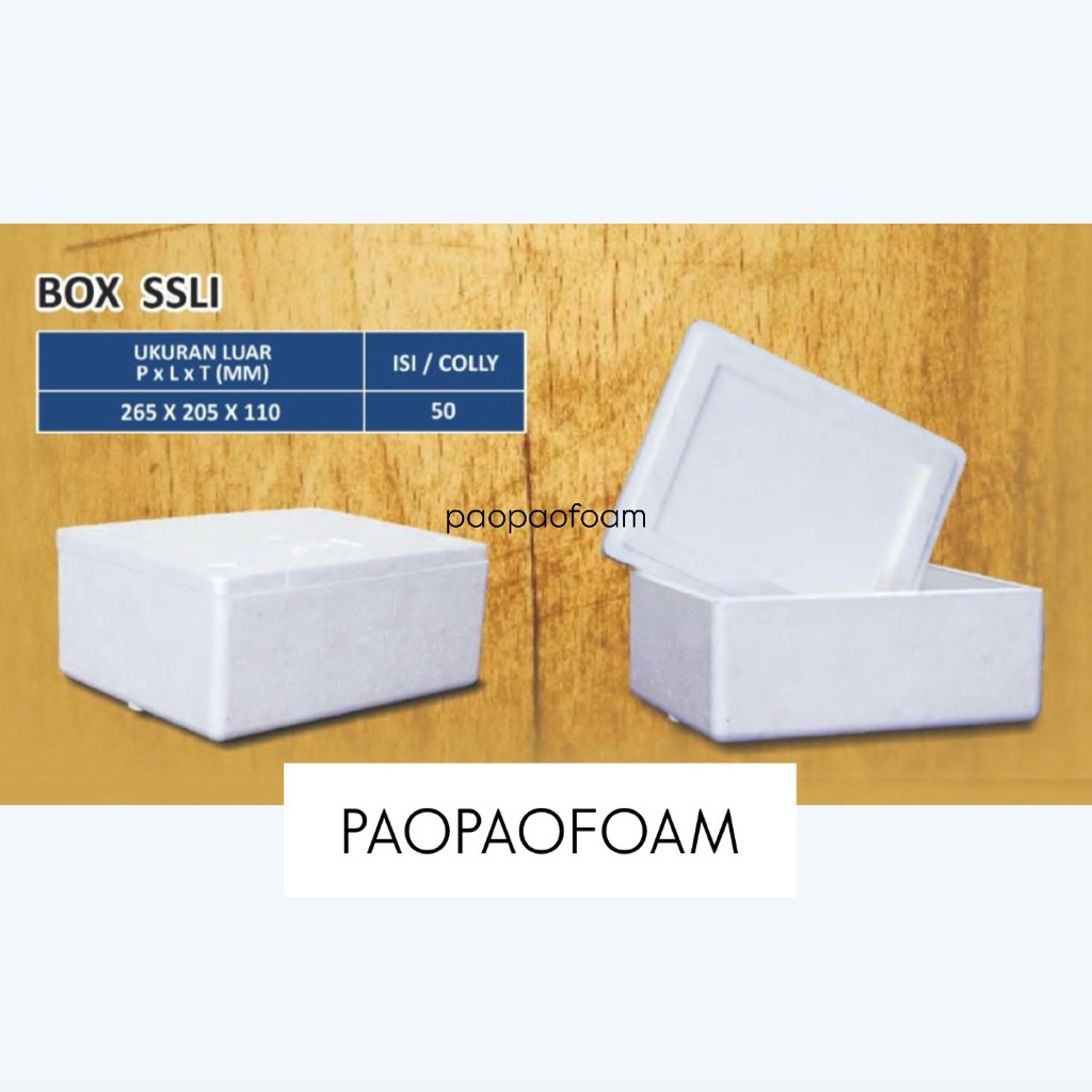 Box Es SSLI / Box Es Styrofoam / Box Es Sterofoam / ICE BOX STYROFOAM / Box Gabus 26.5x20.5x11