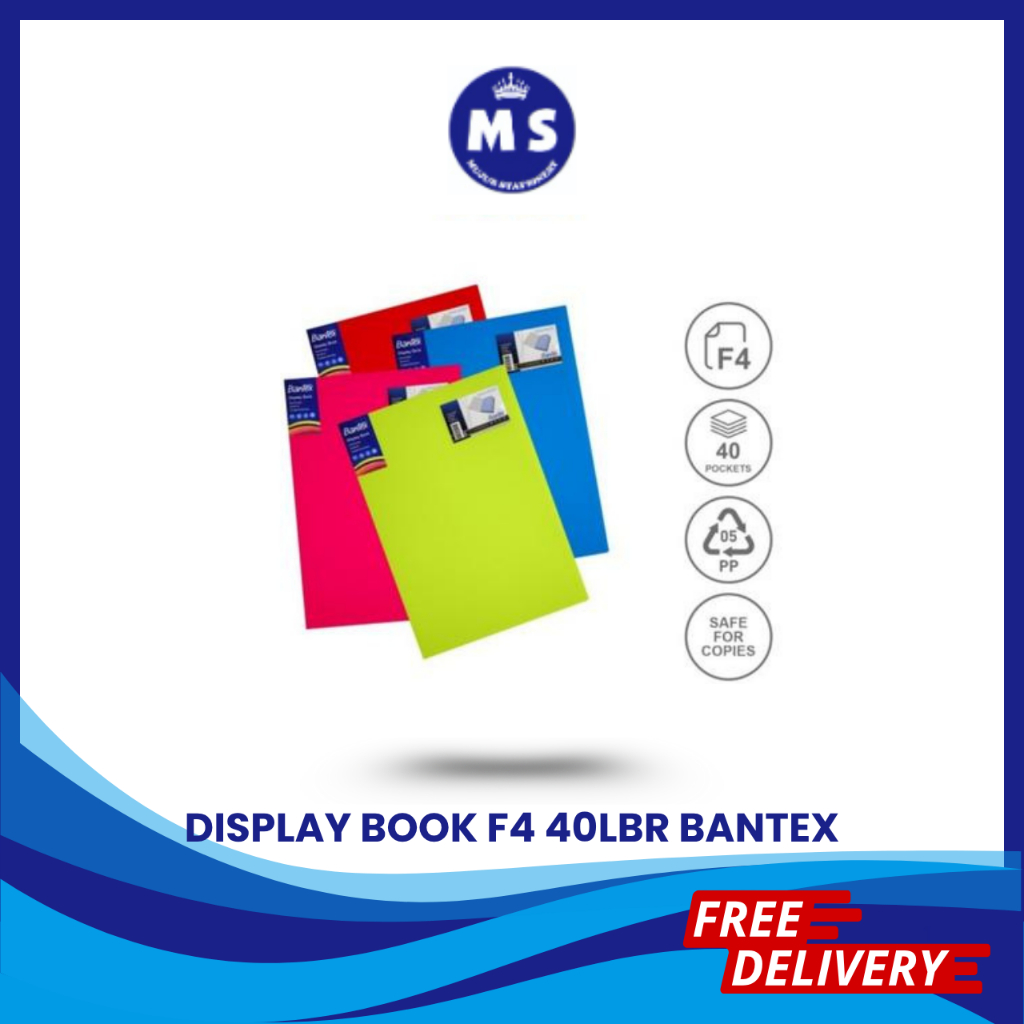 

BANTEX DISPLAY BOOK / CLEAR HOLDER FOLIO 40 SHEET 3185