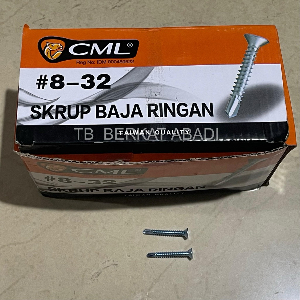 Sekrup Baja Ringan GRC CAMEL / Sekrup GRC Putih CAMEL 8 x 32 (3.2cm)