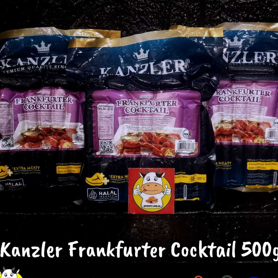 

KANZLER FRANKFURTER COCKTAIL 500GR - SOSIS KANZLER - FROZEN FOOD - BRONTZ JOGJA