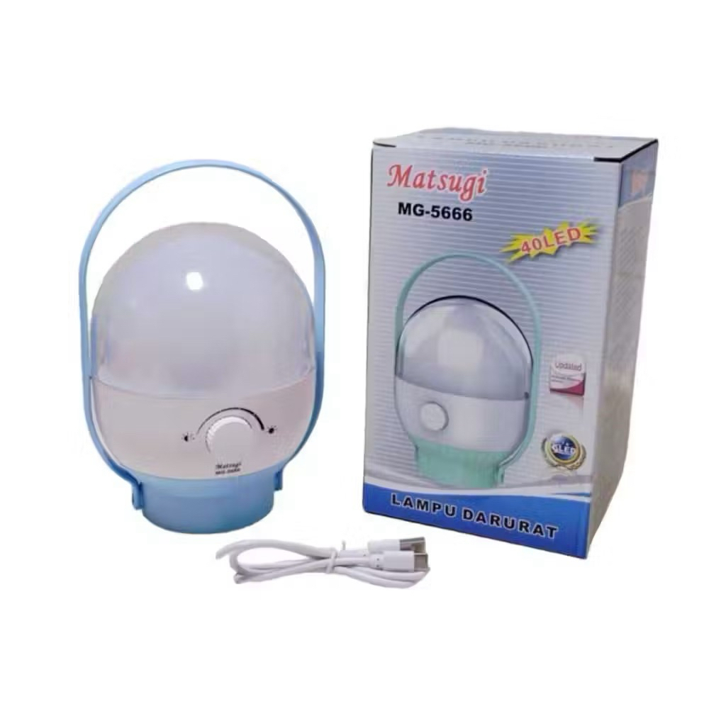 LAMPU EMERGENCY MATSUGI MG-5666 DIMMER LED 40 WATT CAHAYA PUTIH