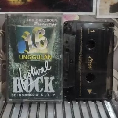 kaset pita 16 UNGGULAN FESTIVAL ROCK SE- INDONESIA 5-6-7