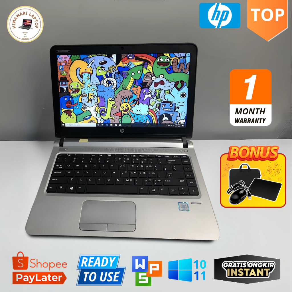 Laptop HP ProBook 440 450 430 455 G3 Core i5 GEN 6 - Layar 13,3" - MURAH & BERGARANSI
