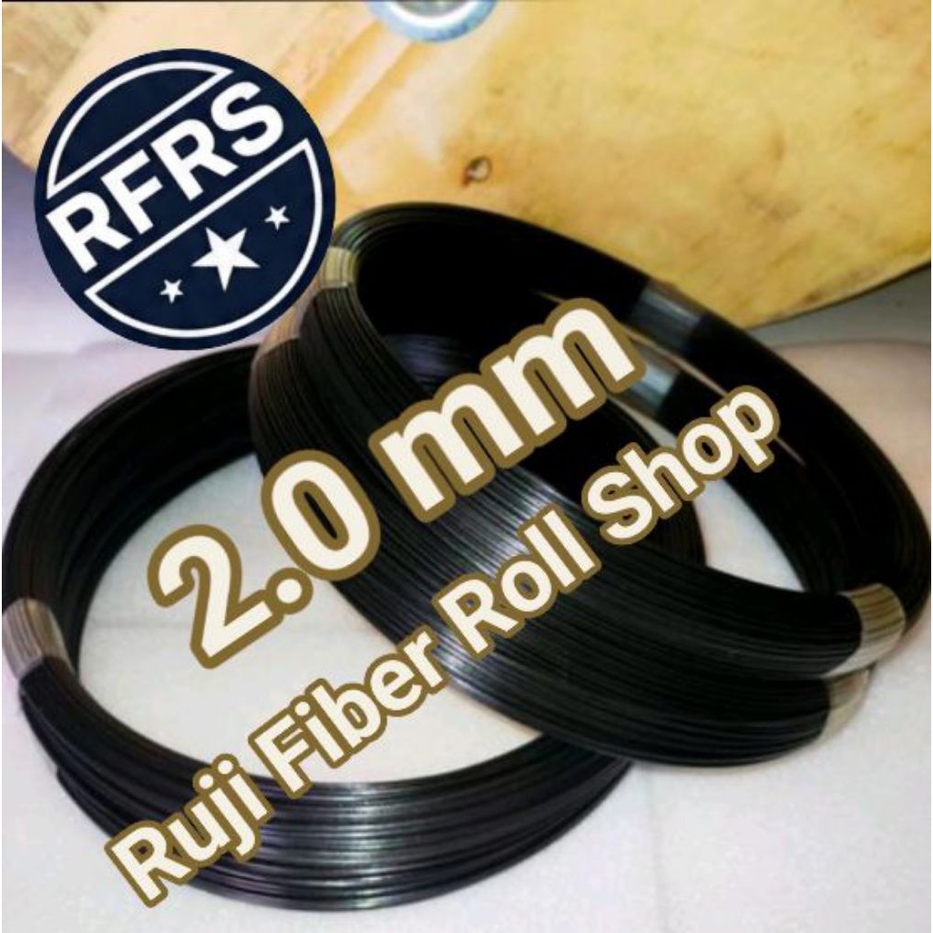 

2.0mm hitam glossy Import 50meter