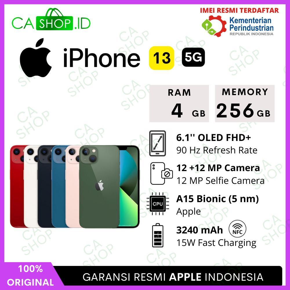 Apple iPhone 13 - 128GB 256GB - New Baru Original Garansi Resmi Indonesia GDN iBox