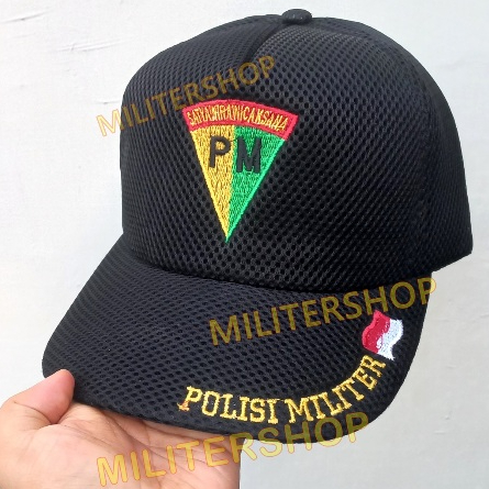 Topi Jaring POLISI MILITER | Topi Jala PM TNI  | Topi Lapangan TNI ARMY | Topi PROVOS TNI